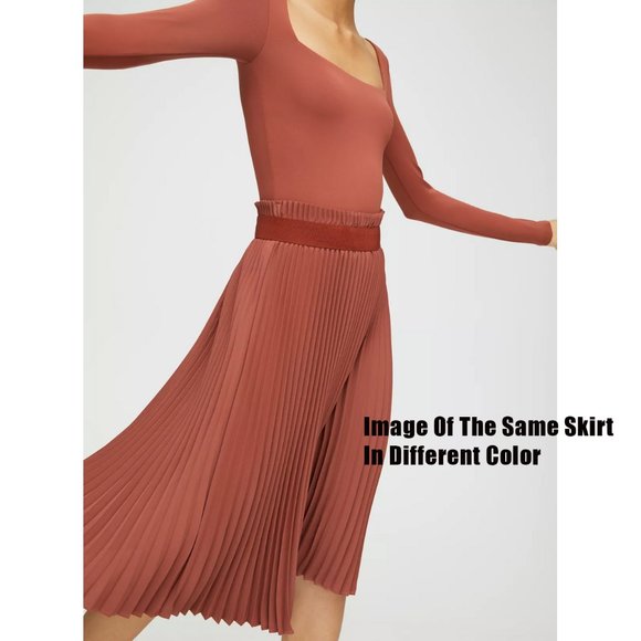 Aritzia Babaton 'Westin' Pleated Midi Skirt - Picture 7 of 10